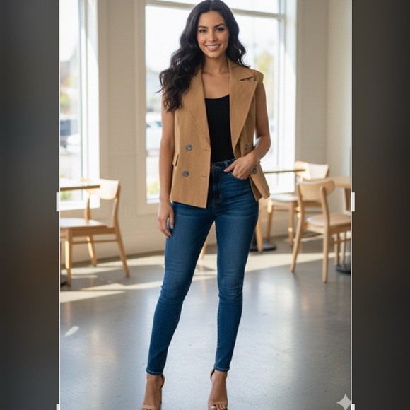 Worthington Tops - Worthington Camel Vest